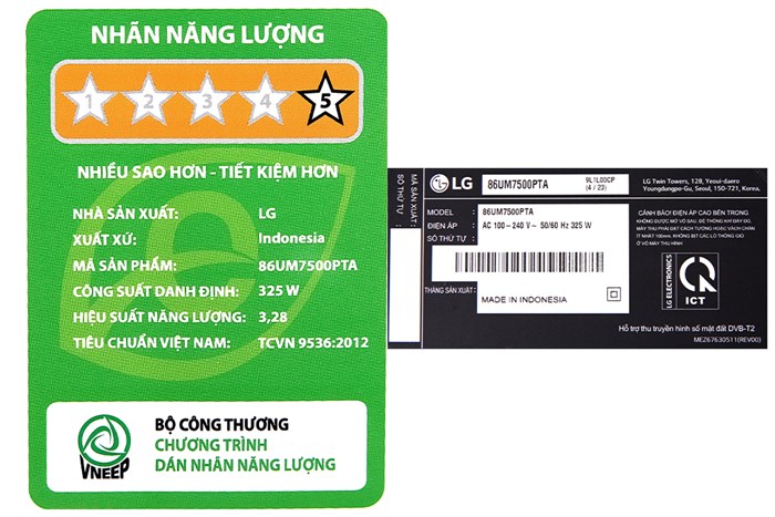 Smart Tivi LG 4K 86 inch 86UM7500PTA Màu Đen