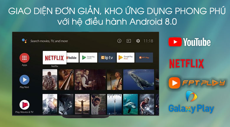 Android Tivi OLED Sony 4K 55 inch KD-55A9G