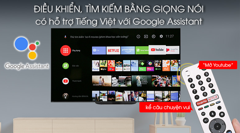Android Tivi OLED Sony 4K 55 inch KD-55A9G - google assistant Android Tivi OLED Sony 4K 55 inch KD-55A9G - google assistant