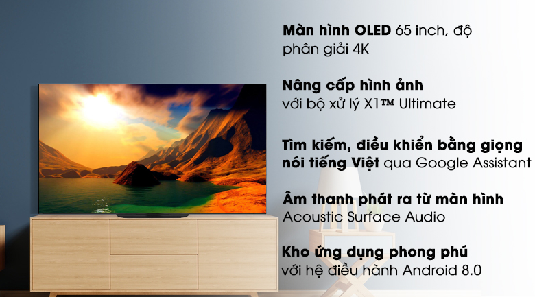 Android Tivi OLED Sony 4K 65 inch KD-65A9G