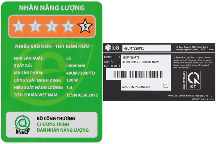 Smart Tivi LG 4K 49 inch 49UM7290PTD Màu Đen