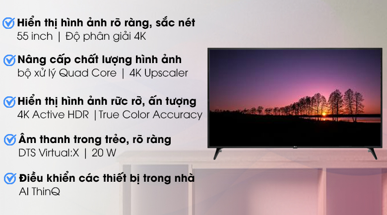 Smart Tivi LG 4K 55 inch 55UM7290PTD