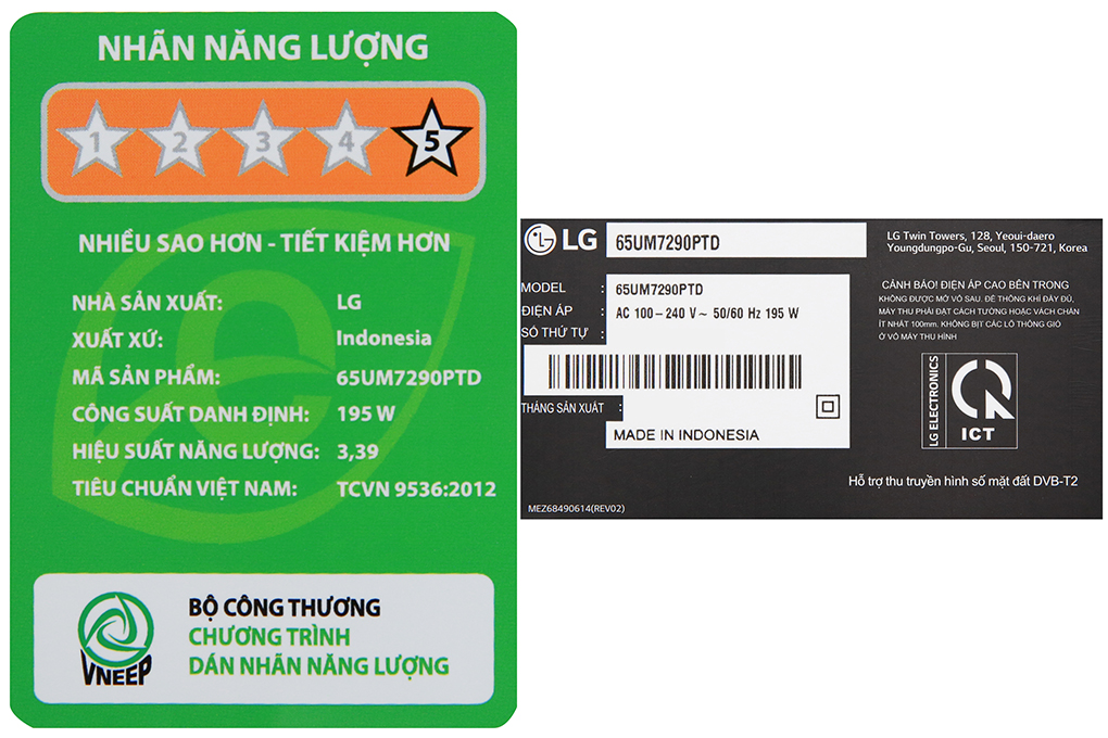Smart Tivi LG 4K 65 inch 65UM7290PTD Màu Đen