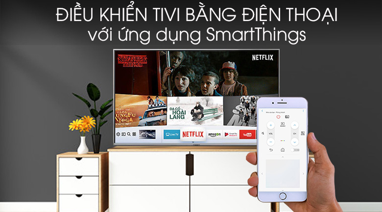 Smart Tivi QLED Samsung 4K 82 inch QA82Q75R - SmartThings