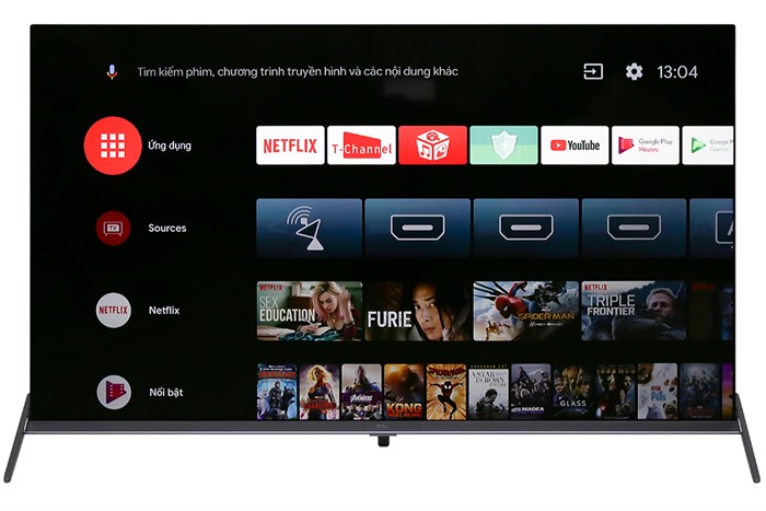 Android Tivi TCL 4K 50 inch L50P8S Màu Đen