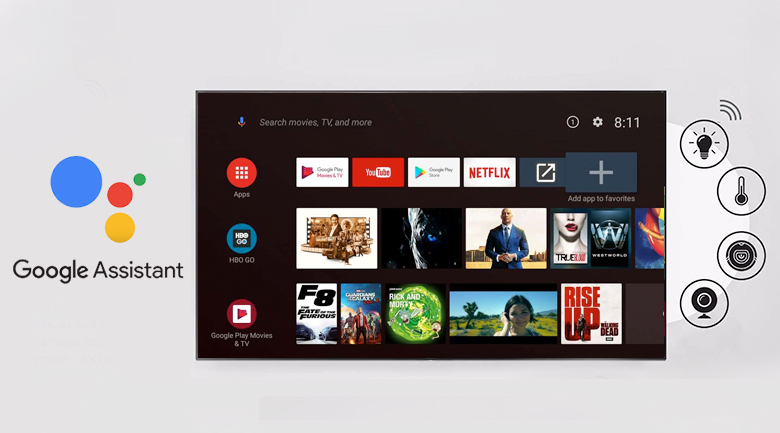 Android Tivi TCL L55A8 - Google Assistant