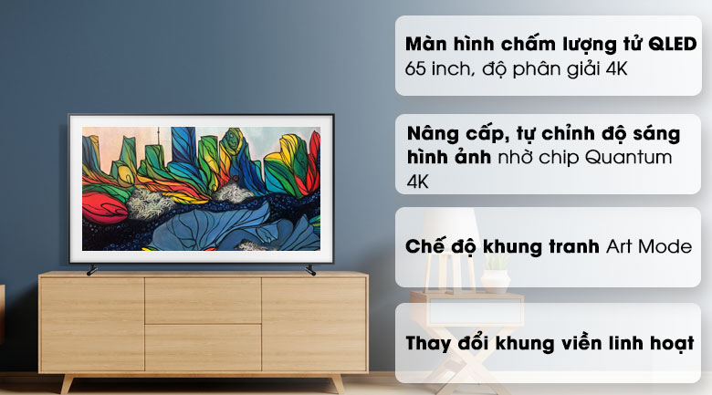 Smart Tivi Khung Tranh QLED Samsung 4K 65 inch QA65LS03R