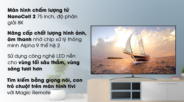 Smart Tivi NanoCell LG 8K 75 inch 75SM9900PTA
