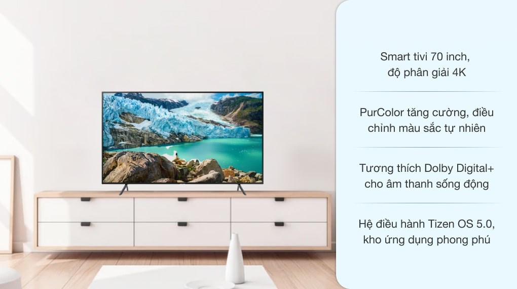 Smart Tivi Samsung 4K 70 inch UA70RU7200