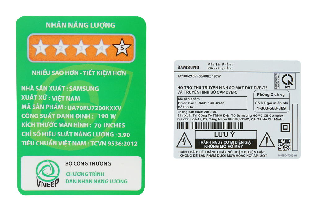 Smart Tivi Samsung 4K 70 inch UA70RU7200 Màu Đen
