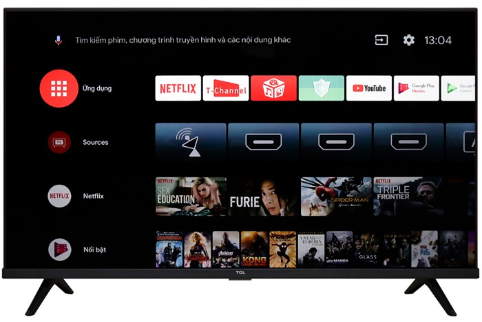 Android Tivi TCL 40 inch L40S66A Màu Đen