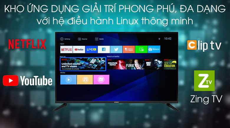 Smart Tivi Skyworth 4K 50 inch 50UB5100 - Hệ điều hành