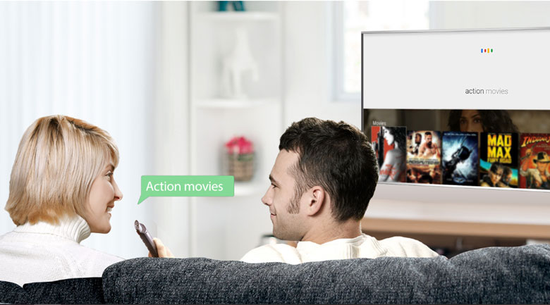 Android Tivi TCL 4K 55 inch L55C8 - Remote thông minh