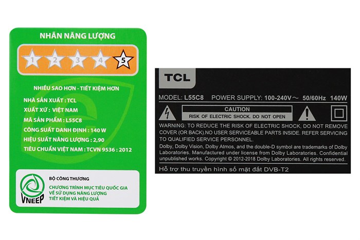 Android Tivi TCL 4K 55 inch L55C8