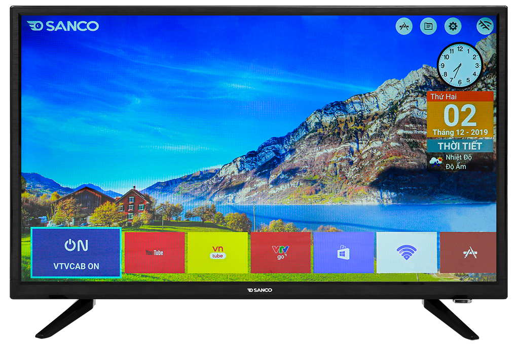 Android Tivi Sanco 32 inch H32V300 Màu Đen