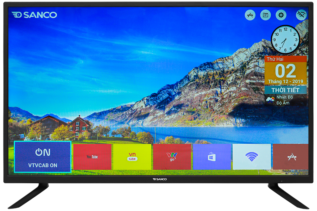 Android Tivi Sanco 43 inch H43V300 Màu Đen