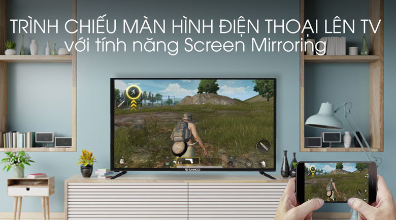 Tivi sanco H43V300-trình chiếu