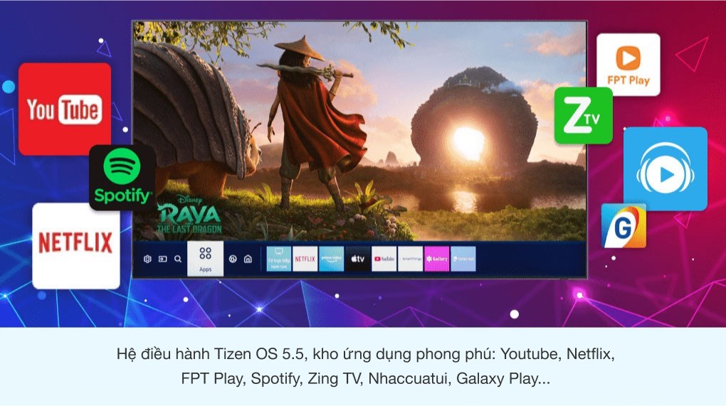 Smart Tivi Samsung 4K Crystal UHD 65 inch UA65TU8100