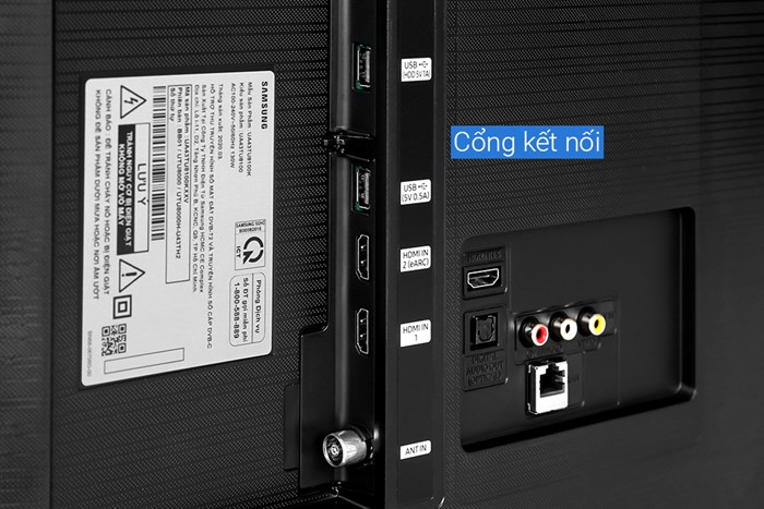 Smart Tivi Samsung 4K Crystal UHD 43 inch UA43TU8100 Màu Đen