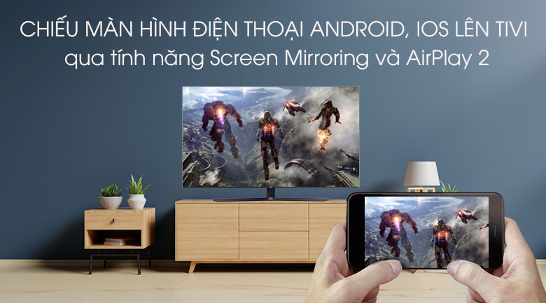Smart Tivi Samsung 4K 65 inch UA65TU8500 - Chiếu màn hình