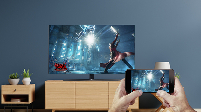 Smart Tivi Samsung 4K 43 inch UA43TU8500 - Trình chiếu màn hình điện thoại lên tivi