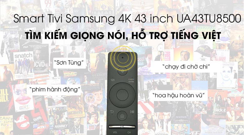 Smart Tivi Samsung 4K 43 inch UA43TU8500 - One Remote