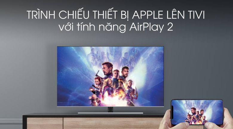 Airplay-Smart Tivi QLED Samsung 4K 85 inch QA85Q70T