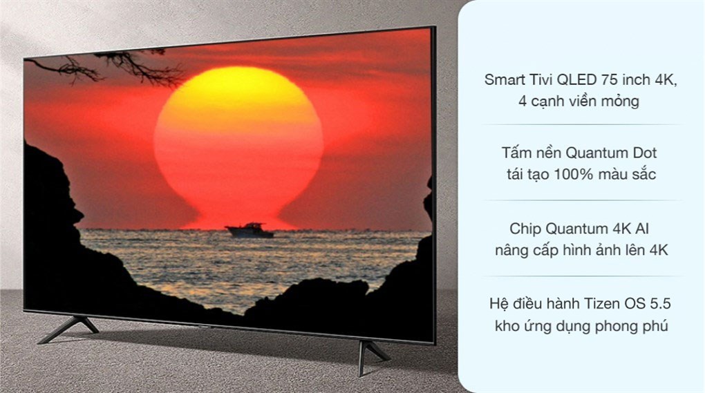 Smart Tivi QLED Samsung 4K 75 inch QA75Q70T