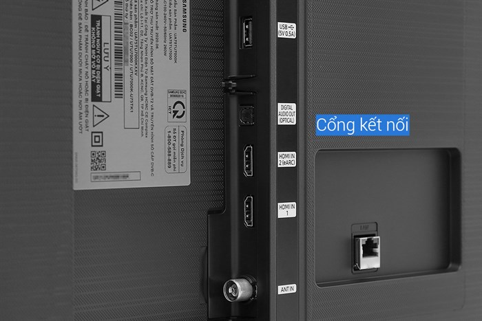 Smart Tivi Samsung 4K Crystal UHD 75 inch UA75TU7000 Màu Đen