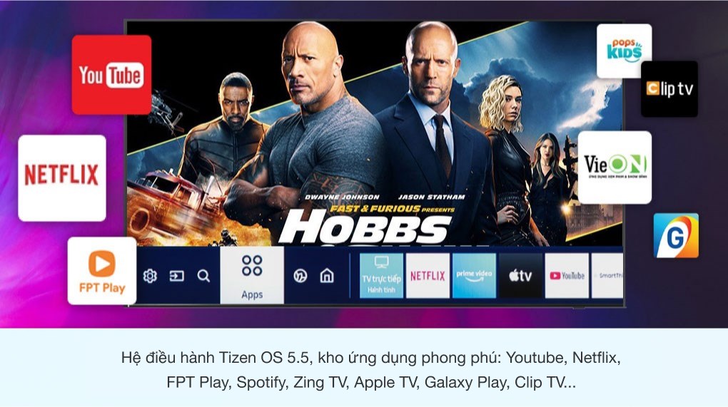 Smart Tivi Samsung 4K Crystal UHD 55 inch UA55TU7000