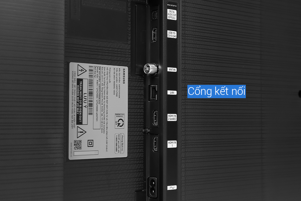 Smart Tivi Samsung 4K Crystal UHD 55 inch UA55TU7000 Màu Đen