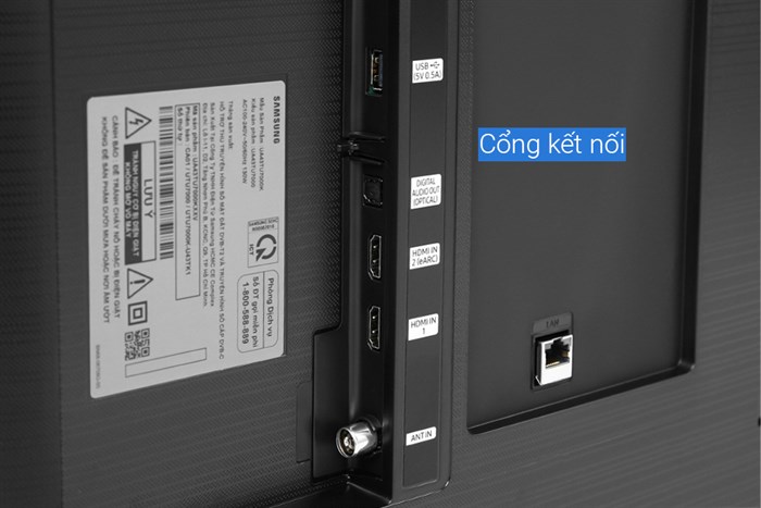 Smart Tivi Samsung 4K 43 inch UA43TU7000 Màu Đen