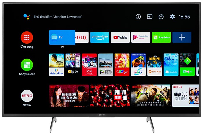 Android Tivi Sony 4K 43 inch KD-43X7500H Màu Đen