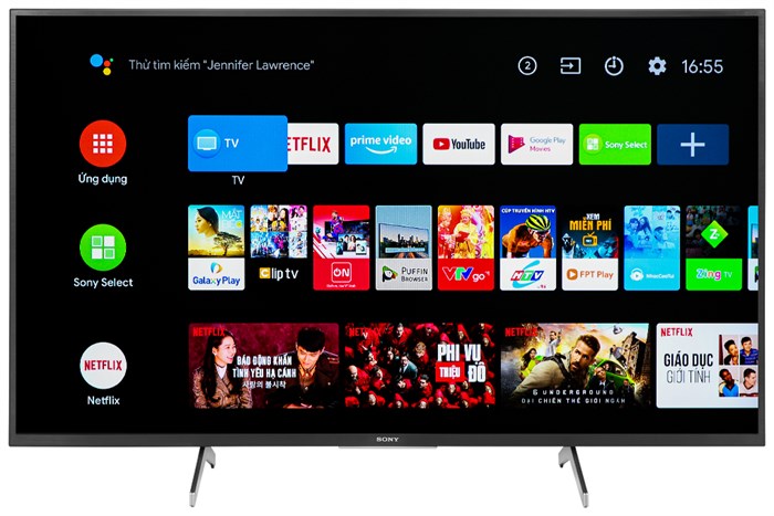 Android Tivi Sony 4K 49 inch KD-49X7500H Màu Đen