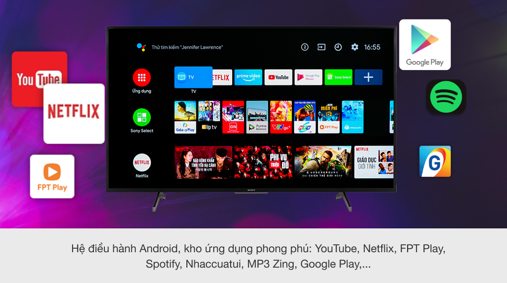 Android Tivi Sony 4K 55 inch KD-55X7500H