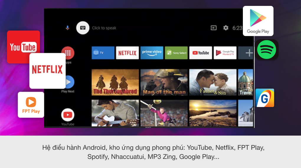 Android Tivi Sony 4K 43 inch KD-43X8000H