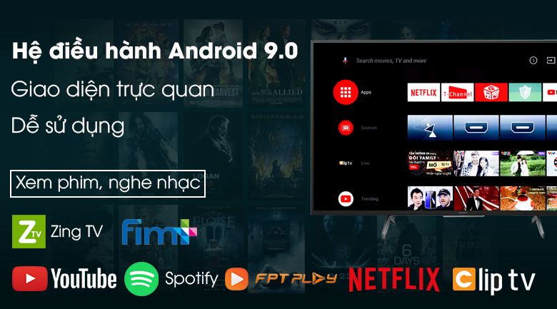 Android Tivi Sony 4K 75 inch KD-75X8000H - Android 9.0