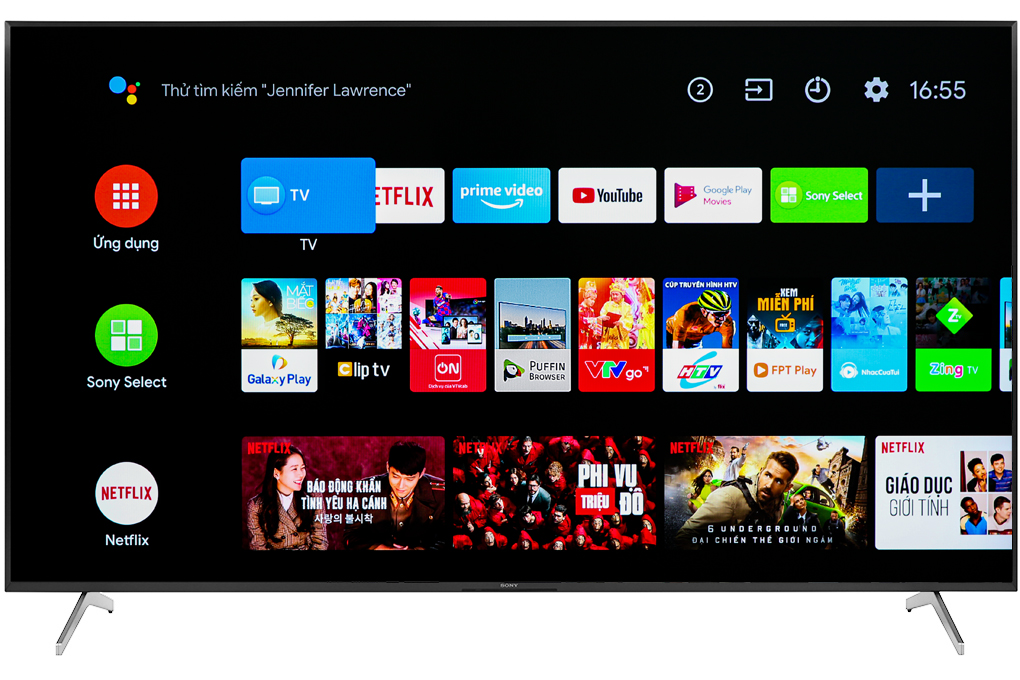 Android Tivi Sony 4K 85 inch KD-85X8000H Màu Đen
