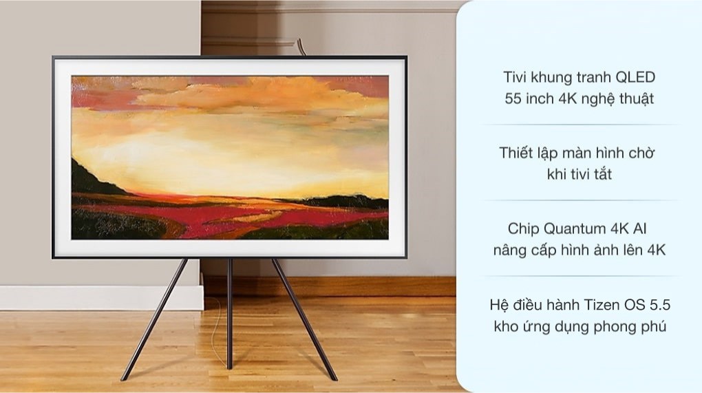Smart Tivi Khung Tranh The Frame QLED Samsung 4K 55 inch QA55LS03T