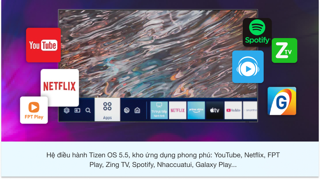 Smart Tivi QLED Samsung 4K 55 inch QA55LS03T - Tizen OS