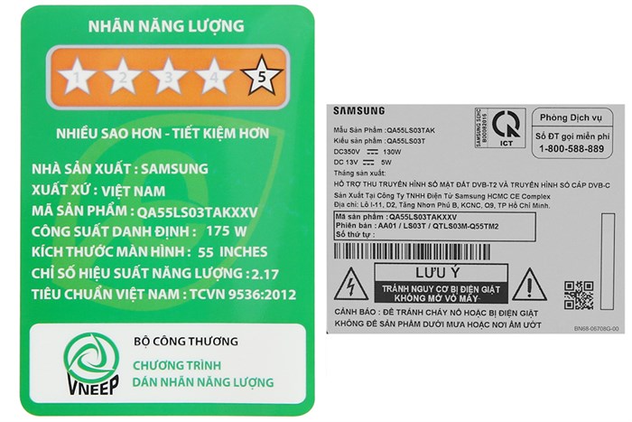 Smart Tivi Khung Tranh The Frame QLED Samsung 4K 55 inch QA55LS03T Màu Đen