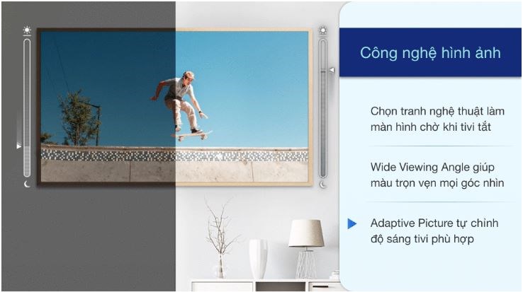 Smart Tivi Khung Tranh The Frame QLED Samsung 4K 65 inch QA65LS03T