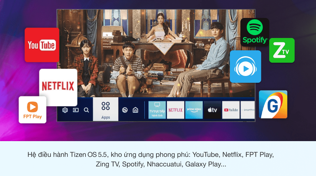 Smart Tivi Khung Tranh The Frame QLED Samsung 4K 65 inch QA65LS03T