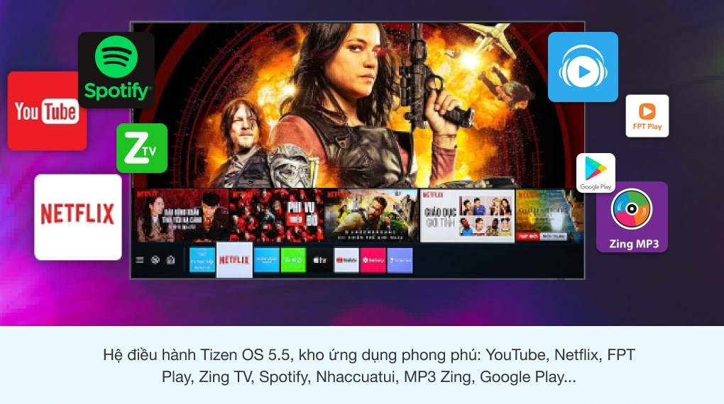 Smart Tivi Màn Hình Xoay The Sero QLED Samsung 4K 43 inch QA43LS05T