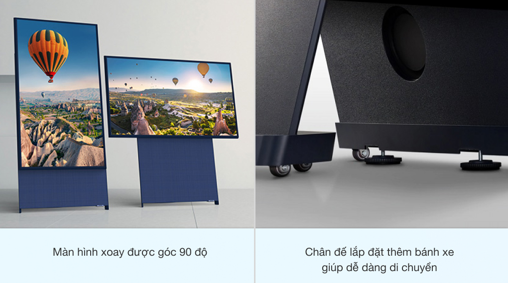 Smart Tivi Màn Hình Xoay The Sero QLED Samsung 4K 43 inch QA43LS05T