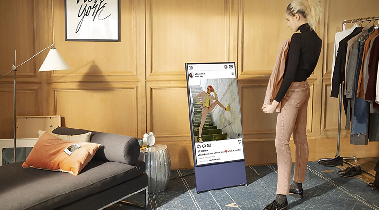 Smart Tivi Màn Hình Xoay The Sero QLED Samsung 4K 43 inch QA43LS05T