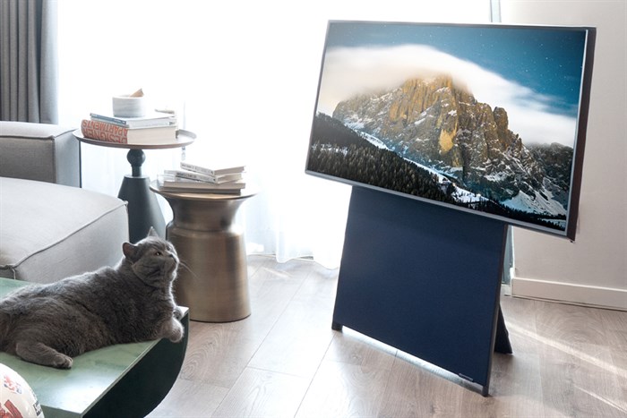 Smart Tivi Màn Hình Xoay The Sero QLED Samsung 4K 43 inch QA43LS05T Màu Đen