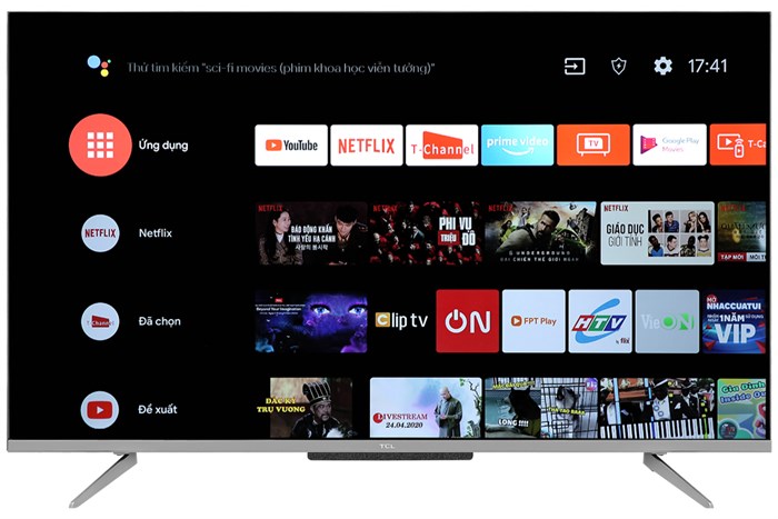 Android Tivi TCL 43 inch 43P715 Màu Đen