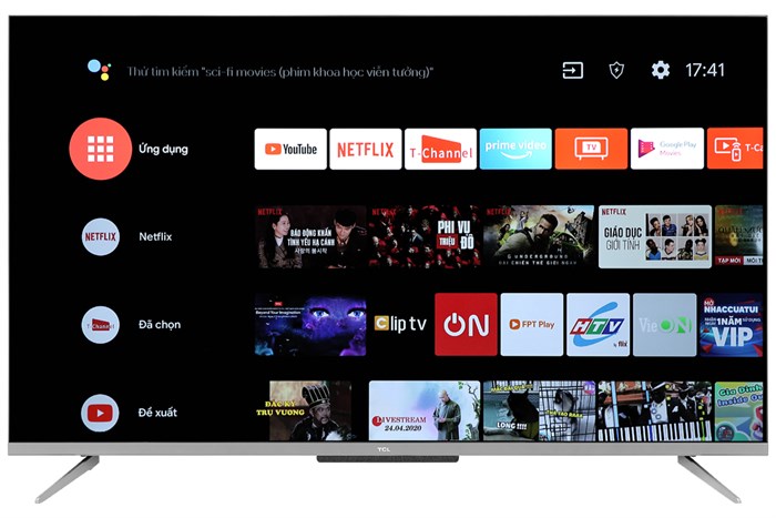 Android Tivi TCL 4K 50 inch 50P715 Màu Đen