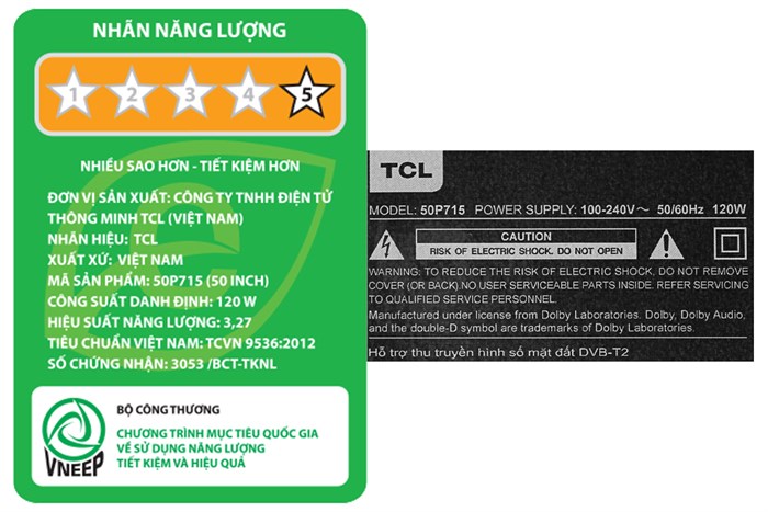 Android Tivi TCL 4K 50 inch 50P715 Màu Đen